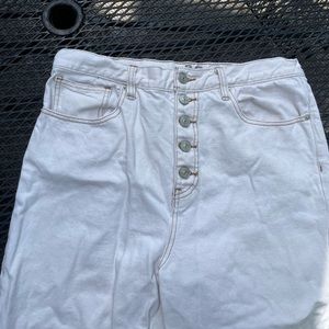 Free People Jeans (Cream and Brown)